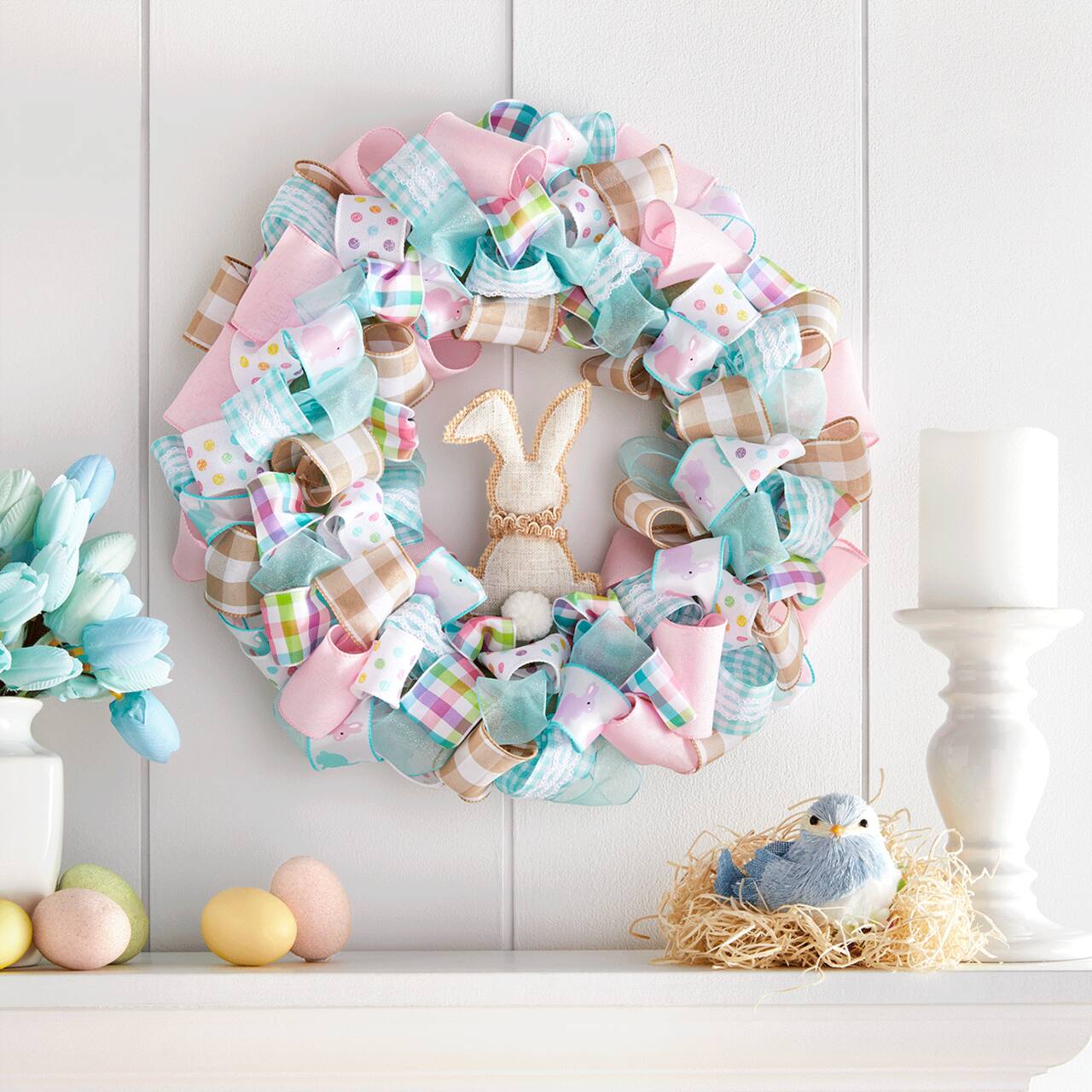Easter Ribbon Wreath